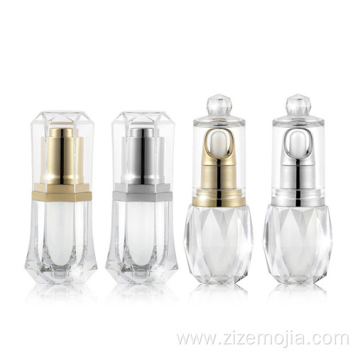 Cosmetic plastic clear acrylic dropper bottle